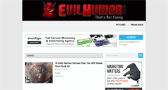 Desktop Screenshot of evilhumor.com