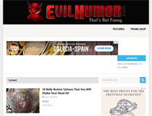 Tablet Screenshot of evilhumor.com